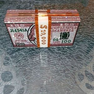 MONEY STACK CLUTCH LAVENDER